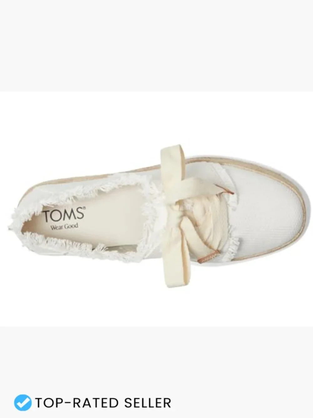 Lace-Up Espadrille Platform Cotton Frayed Detail Casual Comfort Spring Summer